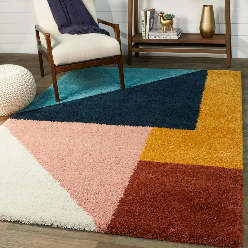 Area Rugs |  Balta Jordan Modern Color Block Shag Area Rug Area Rugs Area Rugs