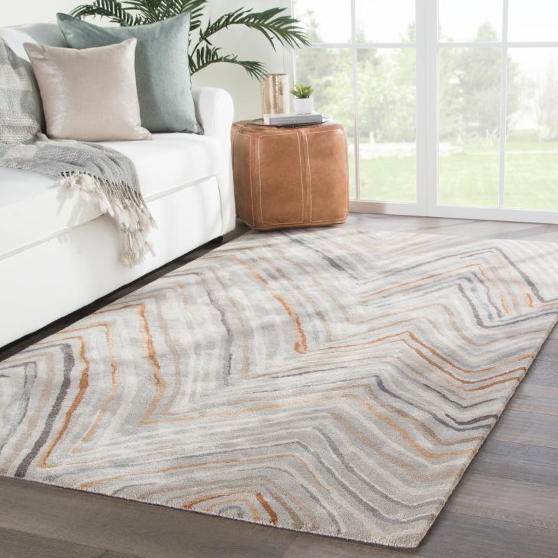 Area Rugs |  Cassatt Handmade Chevron Orange/ Grey Area Rug Area Rugs Area Rugs