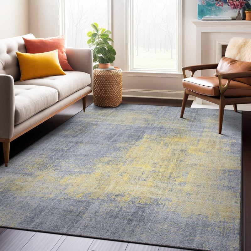 Area Rugs |  Contemporary Abstract Machine Washable Area Rug Area Rugs Area Rugs