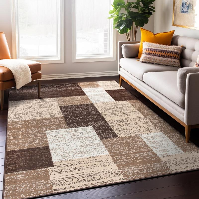 Area Rugs |  Contemporary Distressed Boxes Area Rug Area Rugs Area Rugs