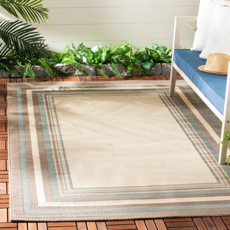 Area Rugs |  Courtyard Billie Indoor/ Outdoor Waterproof Patio Backyard Rug Area Rugs Area Rugs