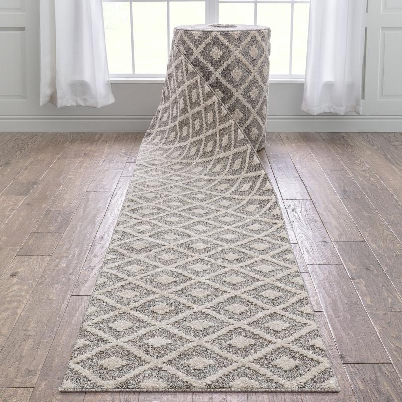 Area Rugs |  Custom Size Runner Harlow Trellis Modern Hallway Stair Rug Area Rugs Area Rugs