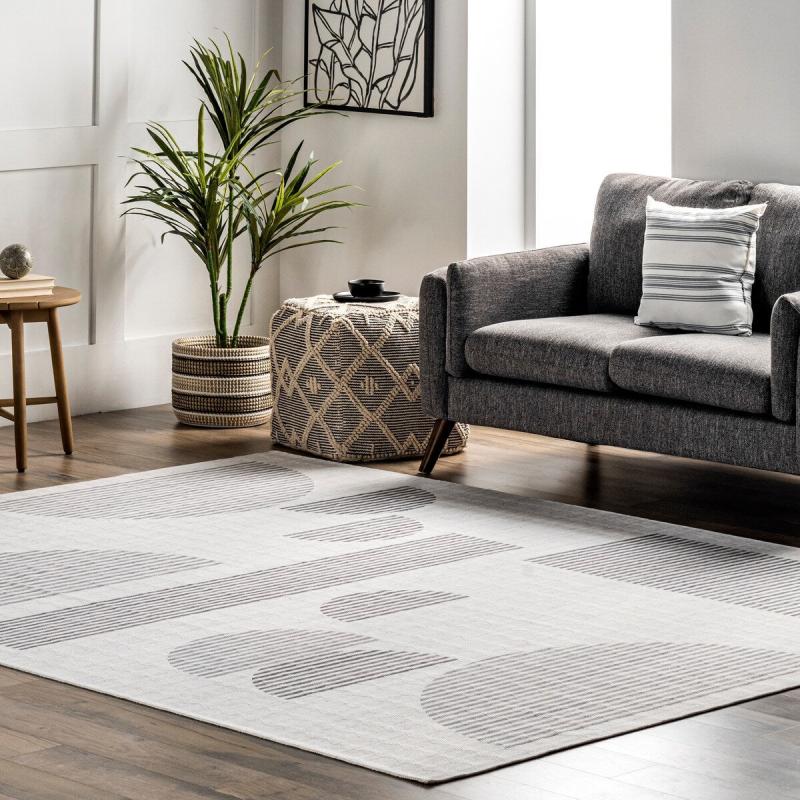 Area Rugs |  Fae Geometric Shapes Machine Washable Area Rug Area Rugs Area Rugs