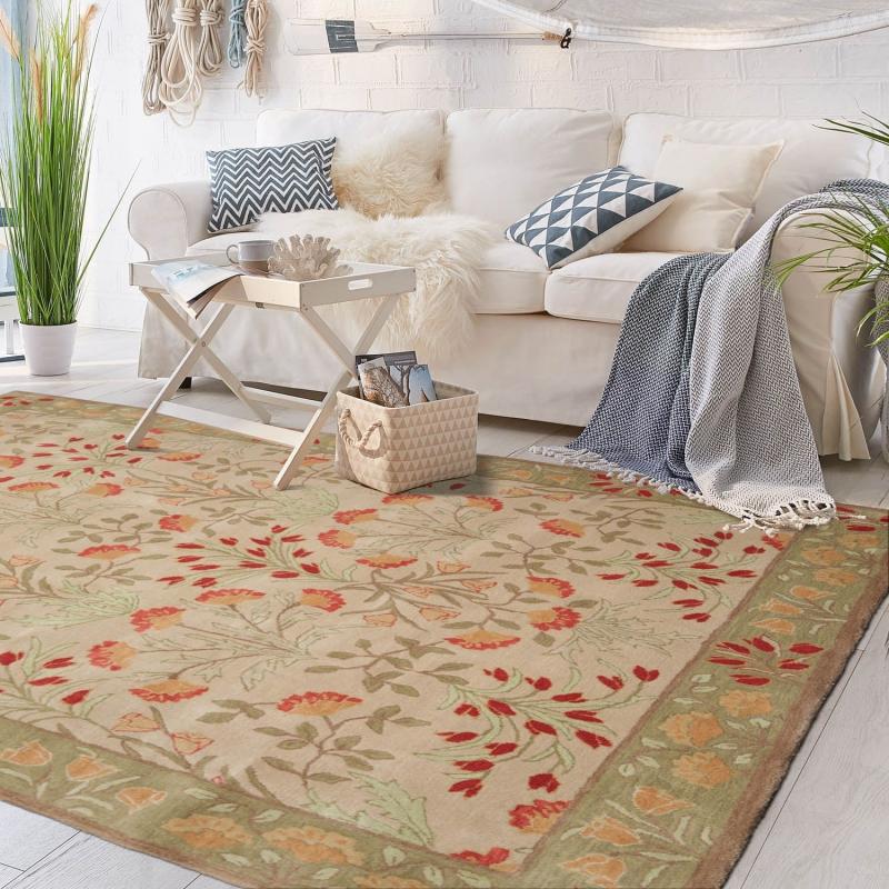 Area Rugs |  Hand-tufted Persian Wool Botanical Area Rug Area Rugs Area Rugs