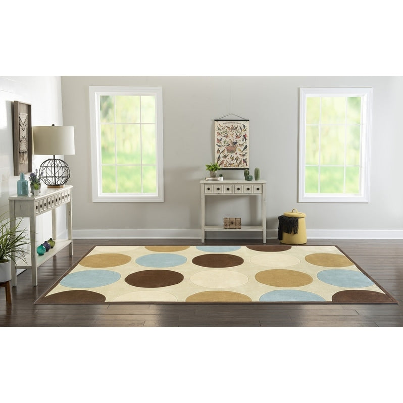 Area Rugs |  Hand Tufted Trio Collection Polka Dot Rug Area Rugs Area Rugs