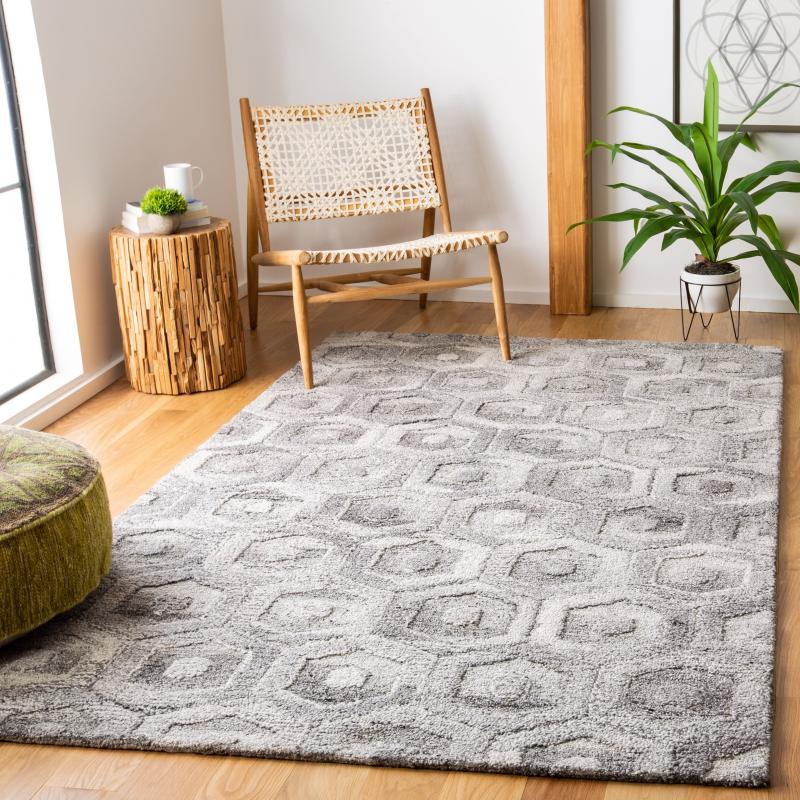 Area Rugs |  Handmade Abstract Bookem Geometric Wool Rug Area Rugs Area Rugs