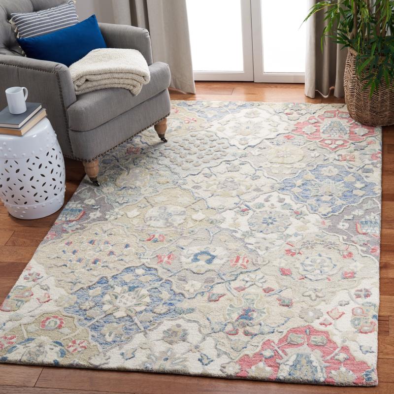 Area Rugs |  Handmade Glamour Printed Floral Wool Rug Area Rugs Area Rugs