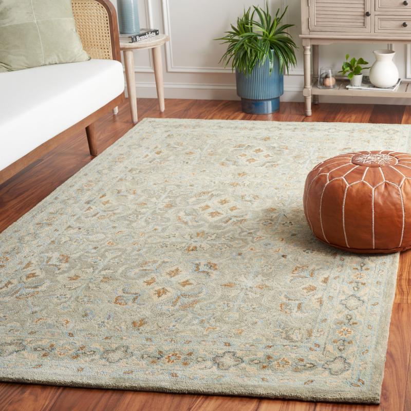 Area Rugs |  Handmade Heritage Damask Traditional Wool Rug Area Rugs Area Rugs