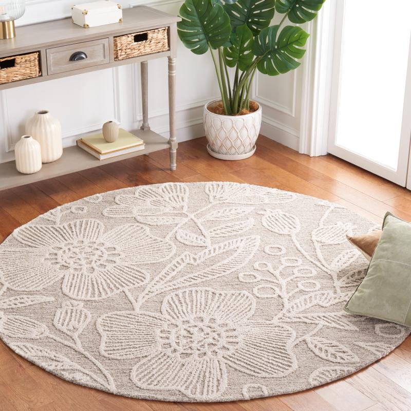 Area Rugs |  Handmade Jardin Kathe Floral Wool Rug Area Rugs Area Rugs