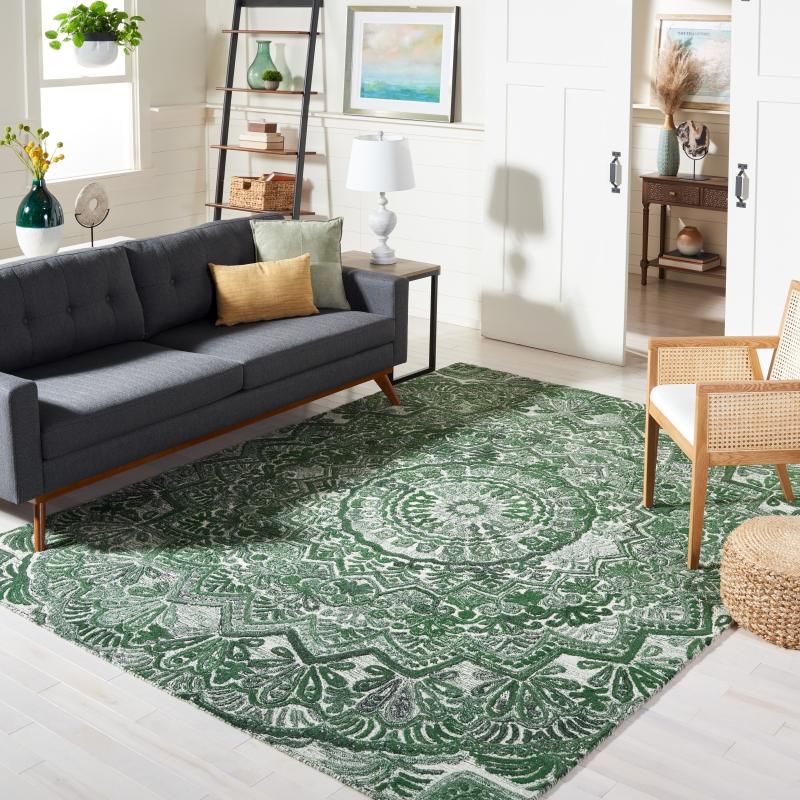 Area Rugs |  Handmade Marquee Carlijn Modern Medallion Wool Rug Area Rugs Area Rugs