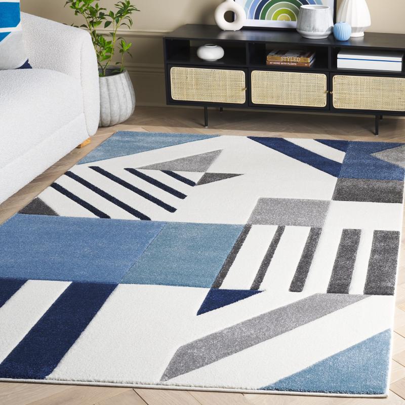 Area Rugs |  Hollywood Tzana Mid-Century Modern Abstract Rug Area Rugs Area Rugs