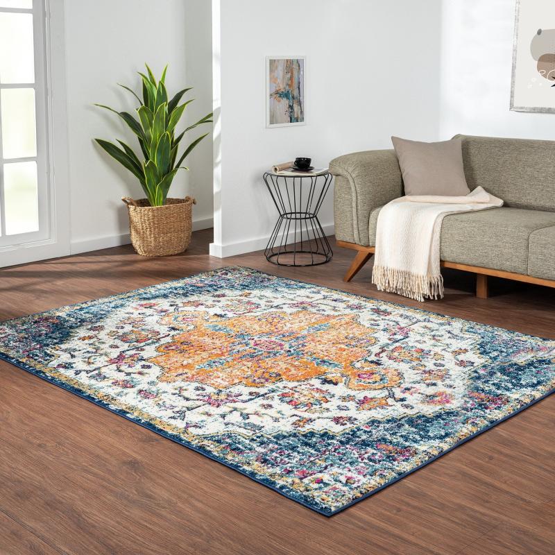 Area Rugs |  Kenneth Boho Medallion Woven Area Rug Area Rugs Area Rugs