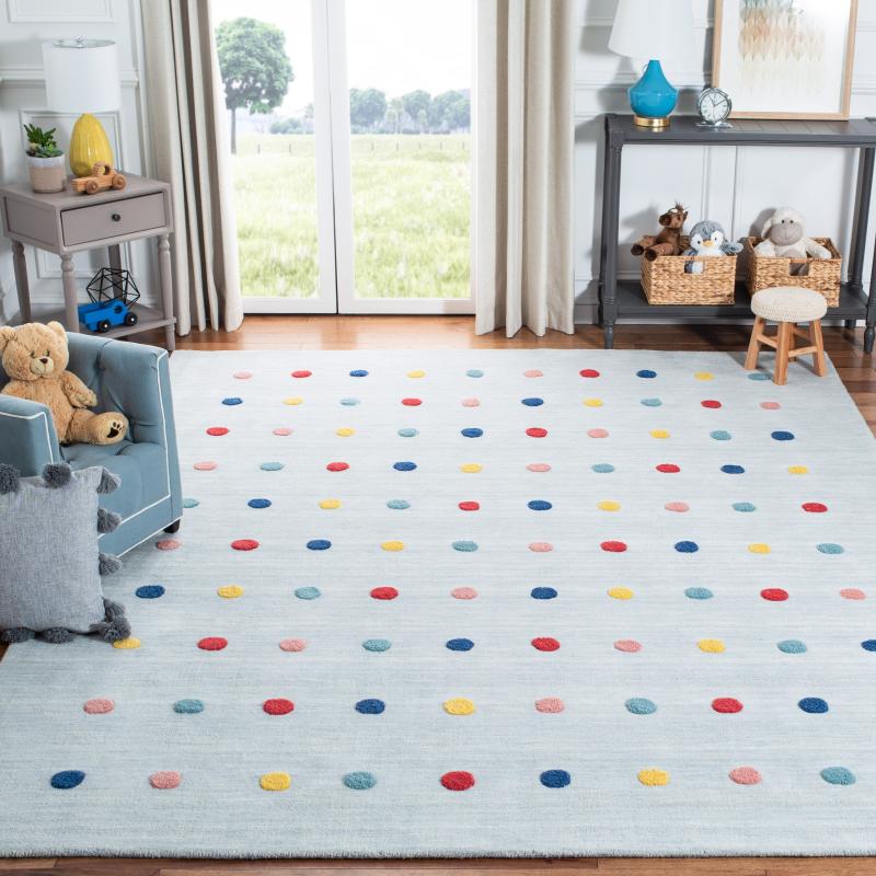 Area Rugs |  Kids Karan Polka Dot Wool Rug Area Rugs Area Rugs