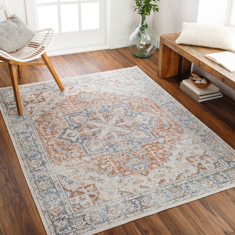 Area Rugs |  Lillian Machine Washable Medallion Area Rug Area Rugs Area Rugs