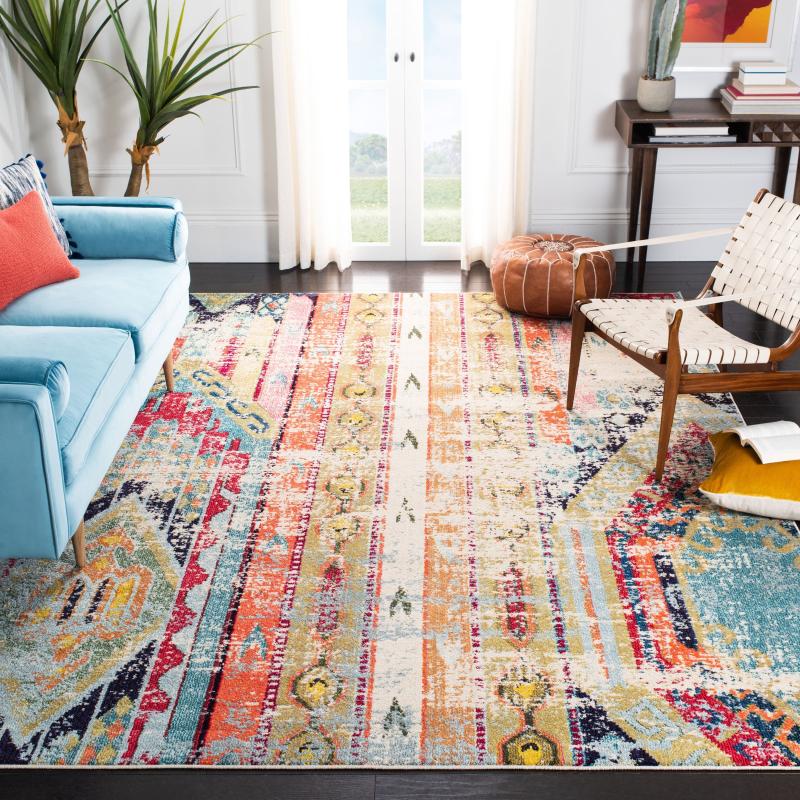 Area Rugs |  Madison Sonya Abstract Boho Distressed Rug Area Rugs Area Rugs