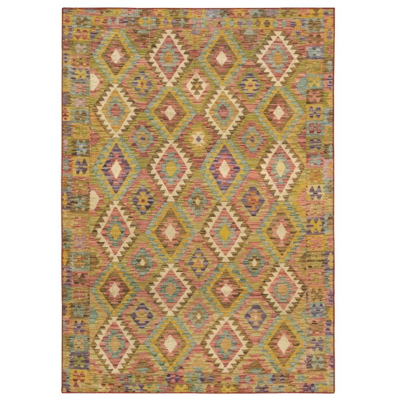 Area Rugs |  Marissa Washable Tribal Inspired Gold/ Multi Indoor Area Rug Mat Area Rugs Area Rugs