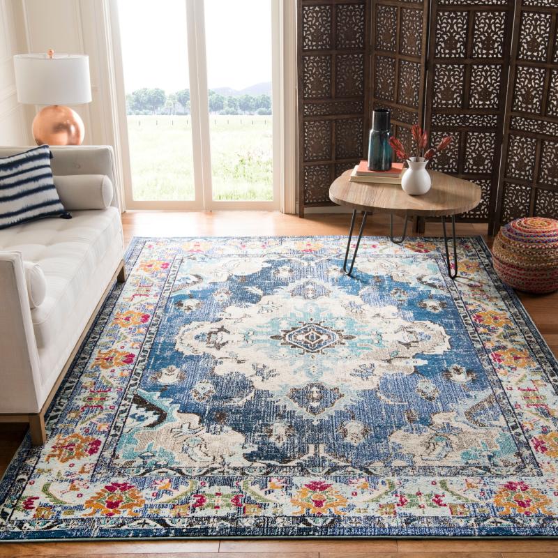 Area Rugs |  Monaco Oceane Boho Medallion Distressed Area Rug Area Rugs Area Rugs