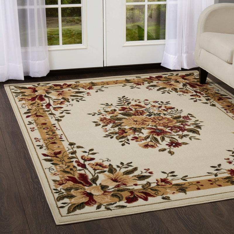 Area Rugs |  Optimum Caspian French Country Floral Area Rug Area Rugs Area Rugs