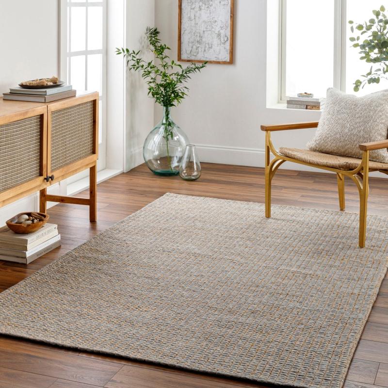 Area Rugs |  Petyra Handmade Jute & Wool Blend Area Rug Area Rugs Area Rugs