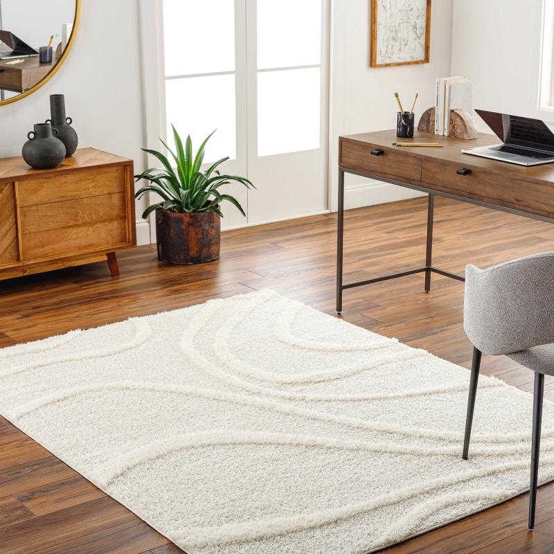 Area Rugs |  Rodos Transitional Swirl Plush Area Rug Area Rugs Area Rugs