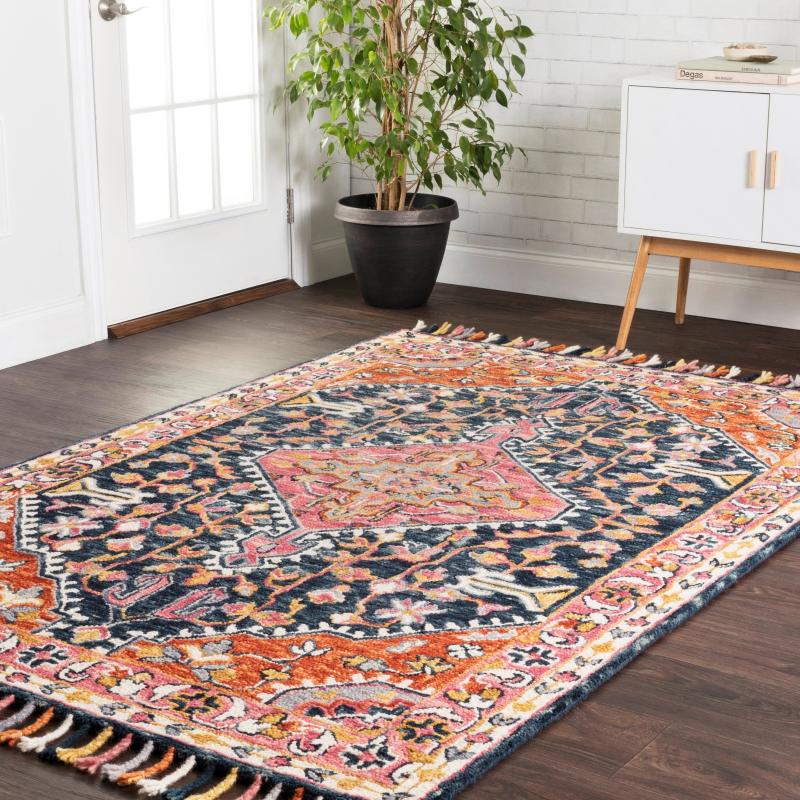 Area Rugs |  Sahara Boho Medallion Hand-hooked Wool Area Rug Area Rugs Area Rugs