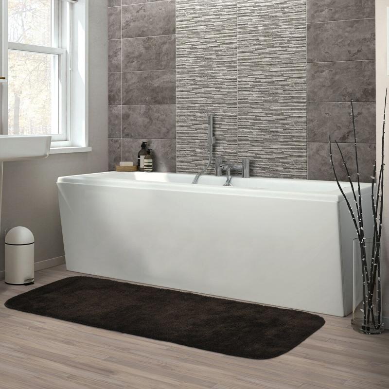 Bathroom Rugs and Bath Mats |  Garland Traditional Chocolate Plush Washable Nylon Bathroom Rug Bathroom Rugs & Bath Mats Bathroom Rugs & Bath Mats