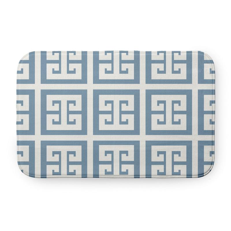 Bathroom Rugs and Bath Mats |  Greek Key Patterned Bathmat Bathroom Rugs & Bath Mats Bathroom Rugs & Bath Mats