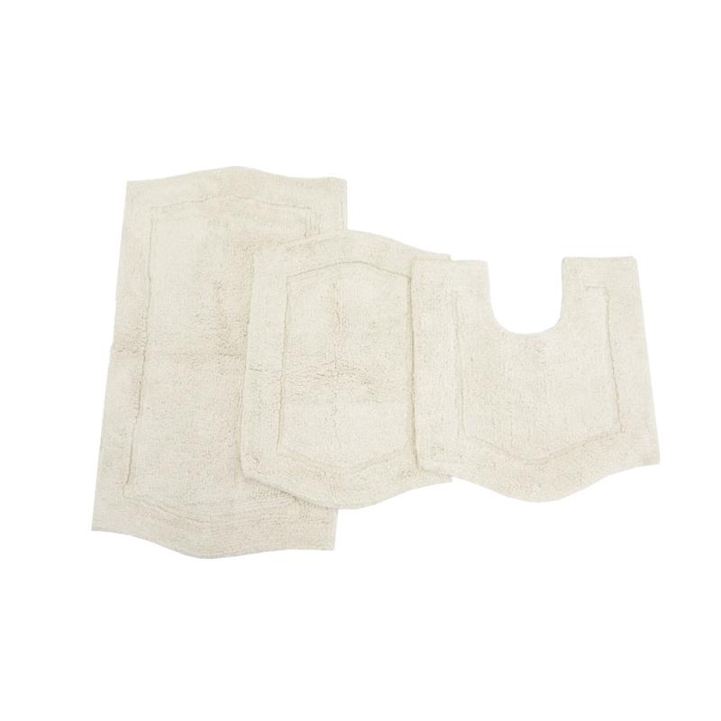 Bathroom Rugs and Bath Mats |  Home Weavers Waterford 3-Peice Bath Rug set with Contour Bathroom Rugs & Bath Mats Bathroom Rugs & Bath Mats