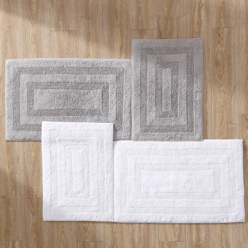 Bathroom Rugs and Bath Mats |  Micellar Cotton Solid Reversible 2 Piece Bath Rug Set Bathroom Rugs & Bath Mats Bathroom Rugs & Bath Mats