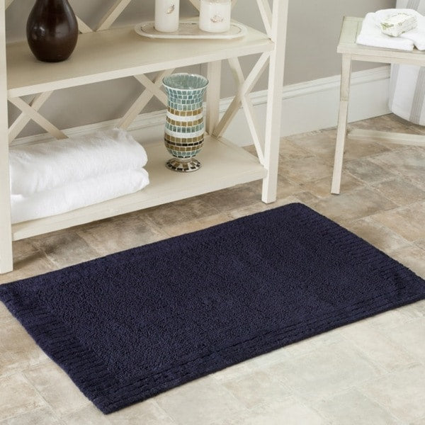 Bathroom Rugs and Bath Mats |  Spa 2400 Gram Resorts Navy 27 x 45 Bath Rug (Set of 2) – 2’3 x 3’9 Bathroom Rugs & Bath Mats Bathroom Rugs & Bath Mats