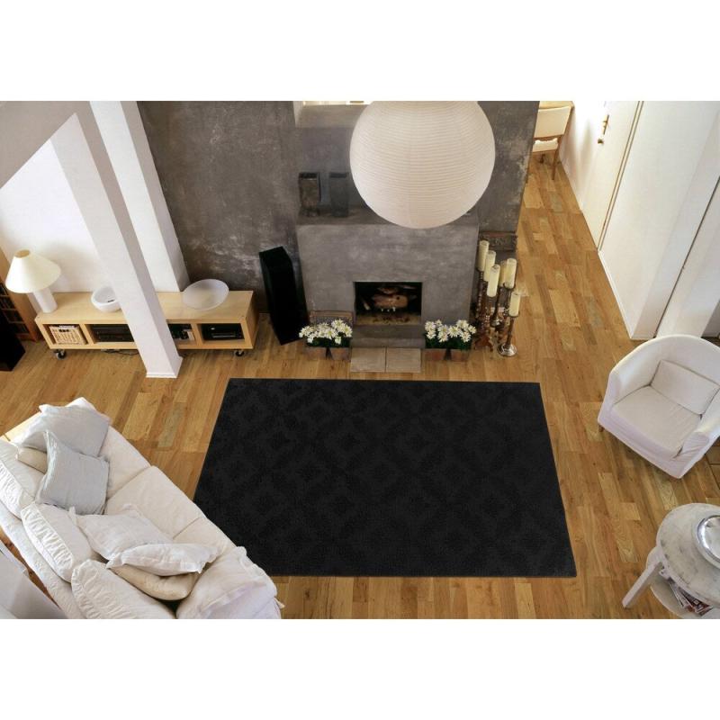 Kids Rugs |  Garland Rug Charleston Indoor Area Rug Kids Rugs Black/Chili Red/Mocha/Navy/Sea Foam/Tan