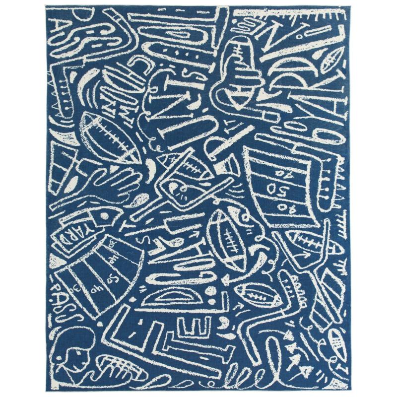 Kids Rugs |  Katie Merz SPORTSGLYPHS Football Area Rug Kids Rugs Kids Rugs