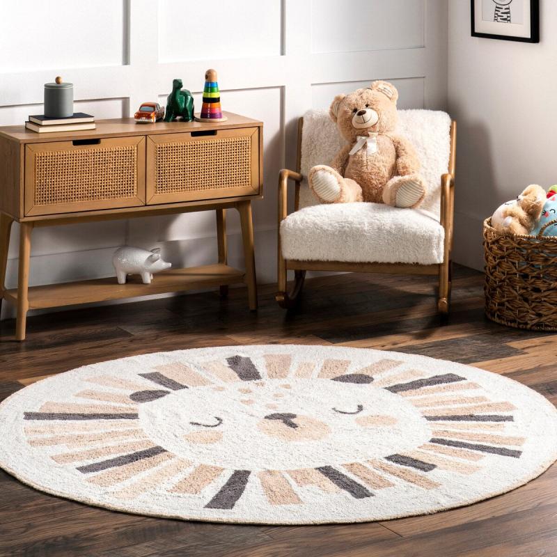 Kids Rugs |  Tisha Lion Machine Washable Kids Area Rug Kids Rugs Kids Rugs