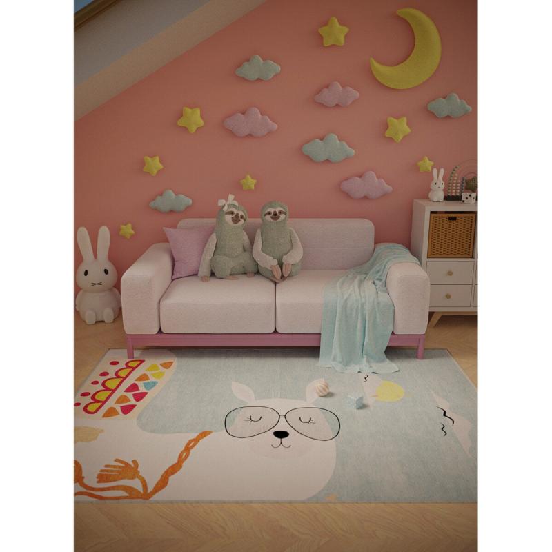 Kids Rugs |  Washable Llama Drama Vibe Check Kids Rug Kids Rugs Kids Rugs