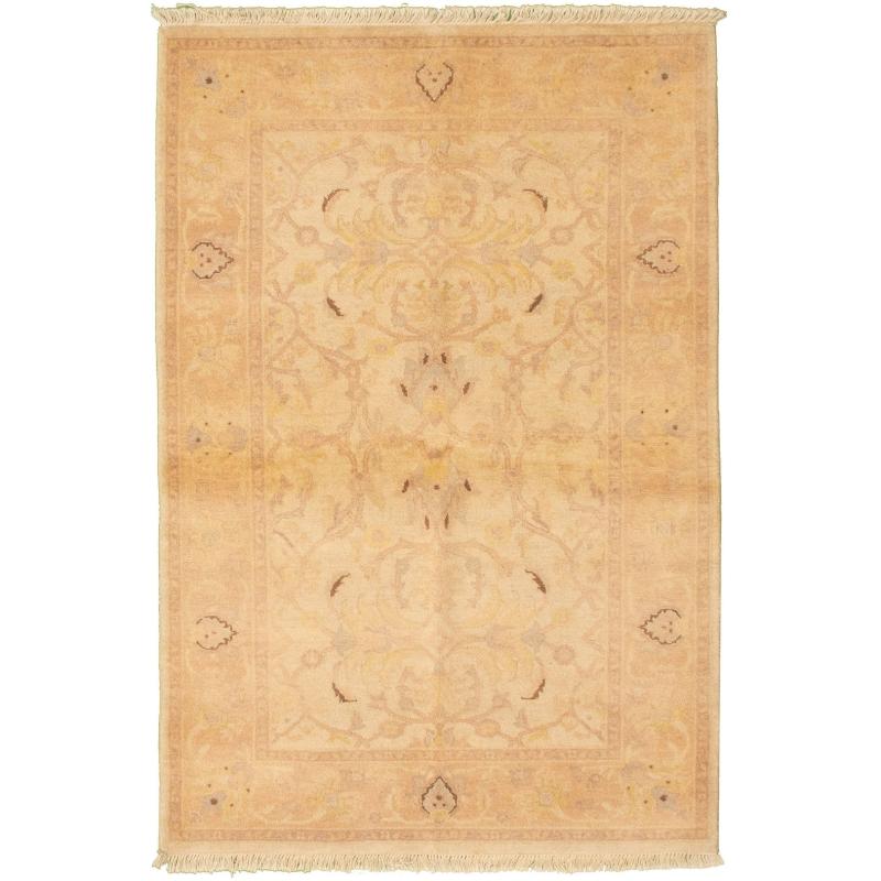 One-of-a-Kind Rugs |  Hand-knotted Peshawar Oushak Beige Wool Rug – 4’2″ x 6’2″/4’2 x 6’2 One-of-a-Kind Rugs Beige - Ivory