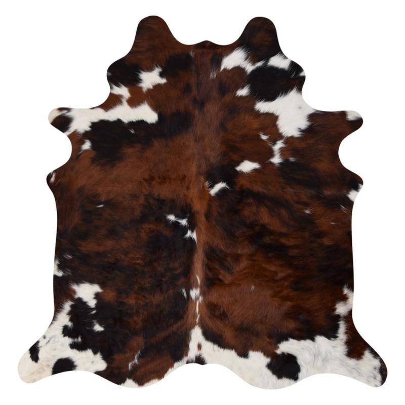 One-of-a-Kind Rugs |  Real Cowhide Rug Tricolor & White One-of-a-Kind Rugs Natural