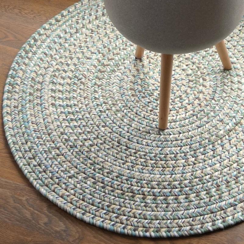 Outdoor Rugs |  Eagleville Multi-Colored Braided Round Area Rug Rugs Outdoor Rugs