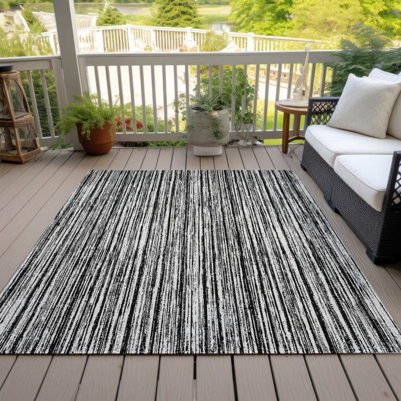 Outdoor Rugs |  Machine Washable Indoor/ Outdoor Chantille Contemporary Stripes Rug Outdoor Rugs Outdoor Rugs