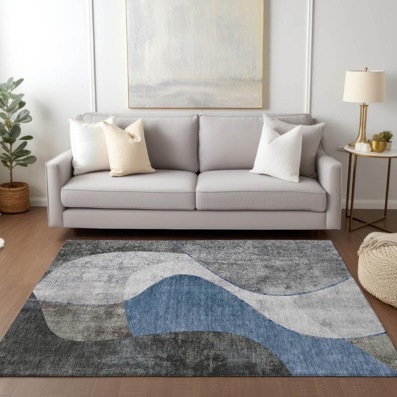 Outdoor Rugs |  Machine Washable Indoor/ Outdoor Chantille Modern Abstract Rug Outdoor Rugs Outdoor Rugs