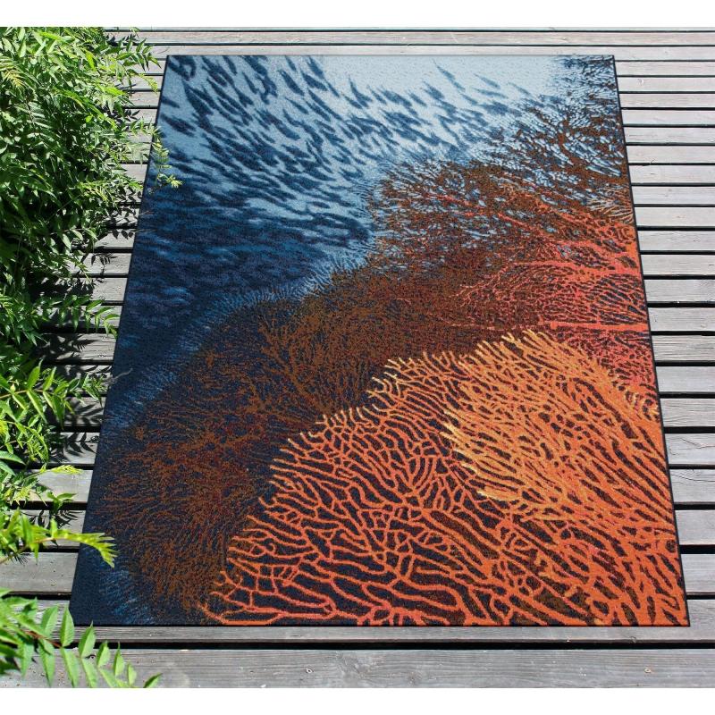 Outdoor Rugs |  Marina Coral Indoor/Outdoor Rug Outdoor Rugs Ocean