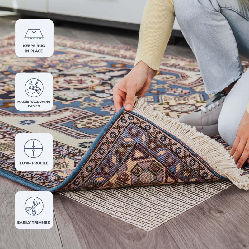 Rug Pads |  Ultra Non Slip Rug Pad by Slip-Stop – Ivory Rug Pads Rug Pads