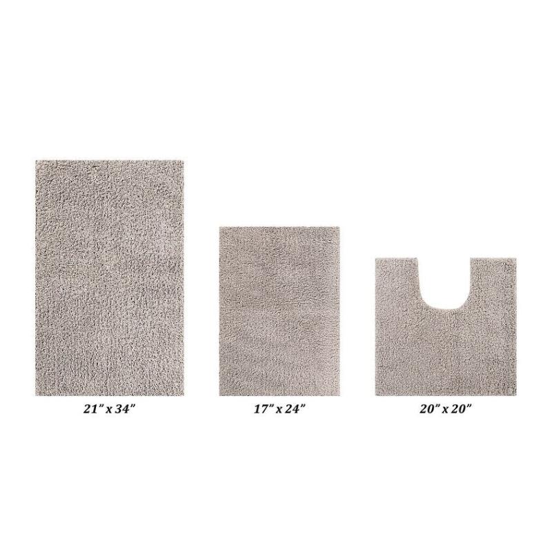 Bathroom Rugs and Bath Mats |  Micro Plus Collection 100% Polyester Tufted 3 Piece Bath Rug Set Bathroom Rugs & Bath Mats Bathroom Rugs & Bath Mats