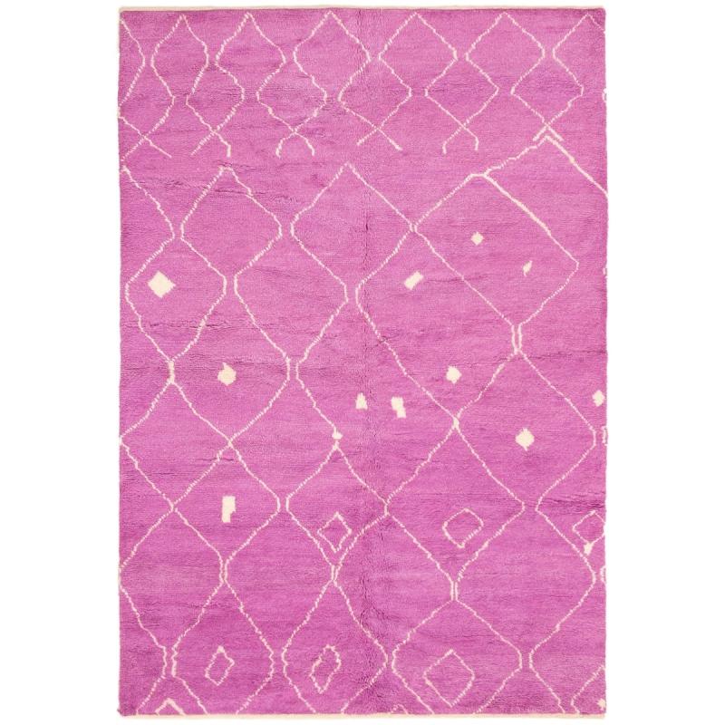 One-of-a-Kind Rugs |  Hand-knotted Arlequin Violet Wool Rug – 6’3 x 9’0 One-of-a-Kind Rugs One-of-a-Kind Rugs