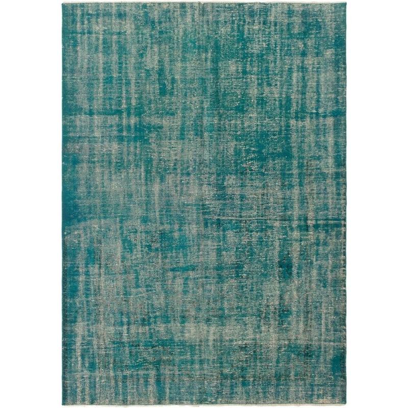 One-of-a-Kind Rugs |  Hand-knotted Color Transition Turquoise Wool Rug – 5’7 x 8’8 One-of-a-Kind Rugs One-of-a-Kind Rugs