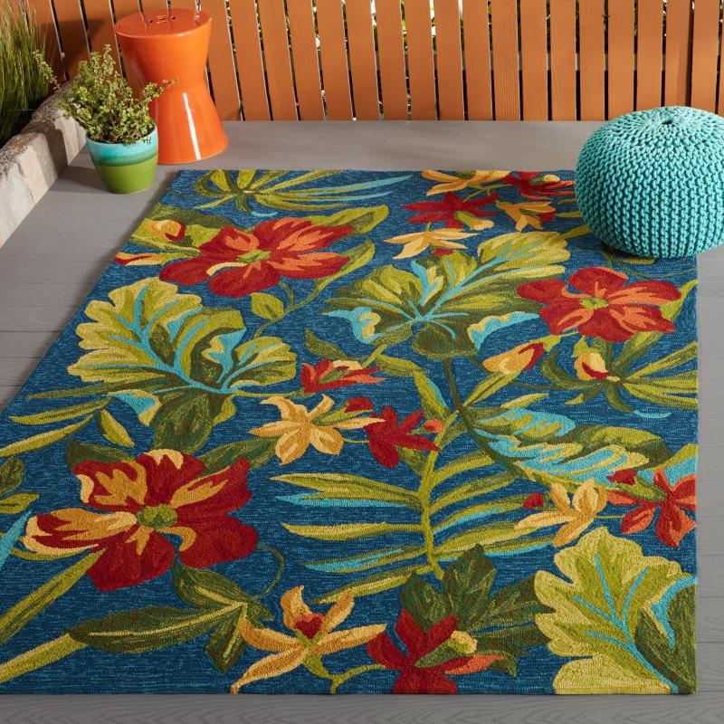 Outdoor Rugs |  Miami Spiced Orchid Blue Green Outdoor Area Rug Outdoor Rugs Outdoor Rugs