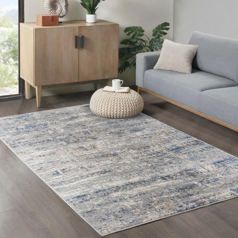 Area Rugs |  Marie Blue/ Cream Abstract Area Rug Area Rugs Area Rugs